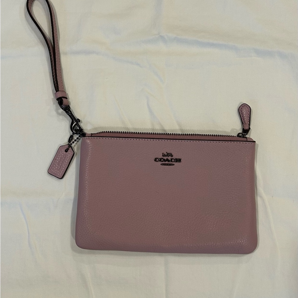 Coach Lavender Wristlet Leather - Picture 2 of 7